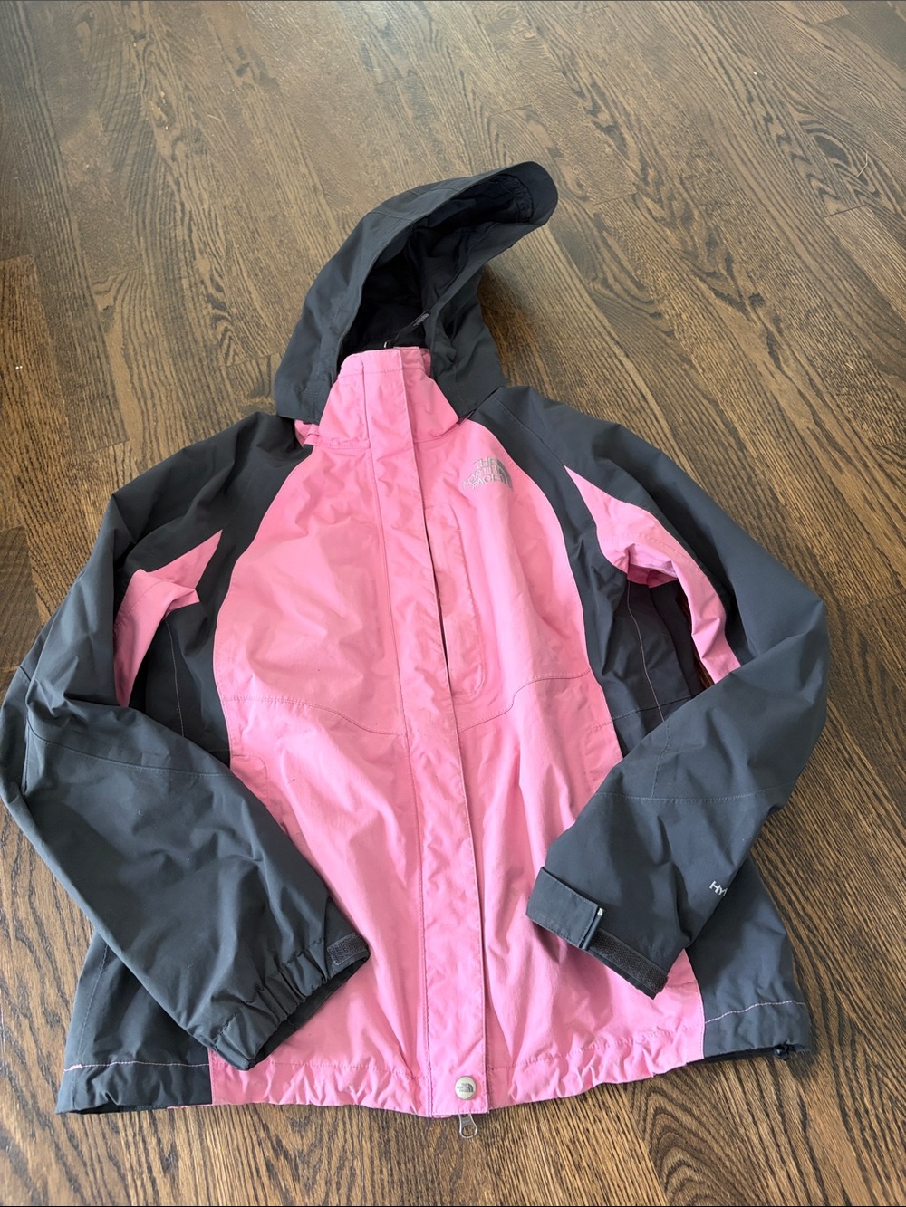 The North Face Women’s Pink and Gray Hooded Coat